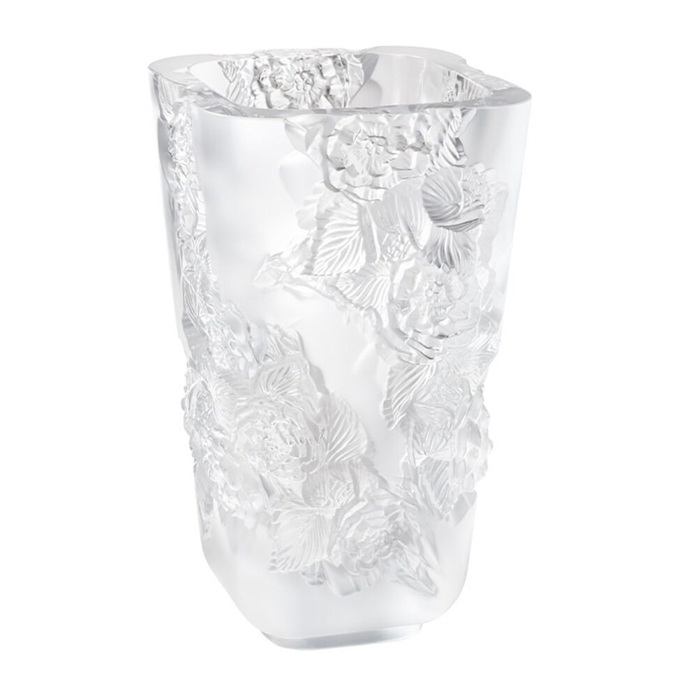 Lalique Pivoines Vase